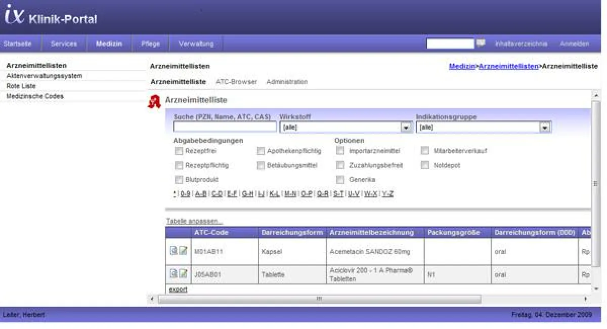 Das webbasierte Intrexx-Klinik-Portal mit mehr als fünfzig vorkonfigurierten Anwendungen setzt die Arbeitsabläufe in Kliniken praxisnah um.