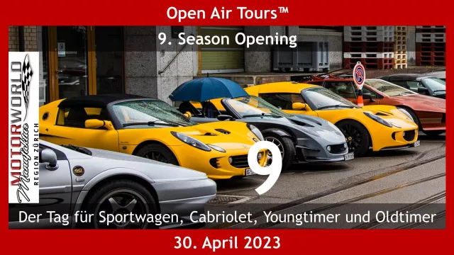 Bild: 9. Open Air Tours™ Season Opening - Der Tag für alle Sportwagen, Cabriolet, Youngtimer und Oldtimer