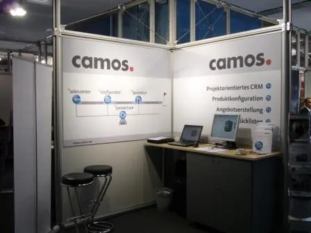 Bild: camos präsentiert live im CRM-Duell auf der IT & Business 2010