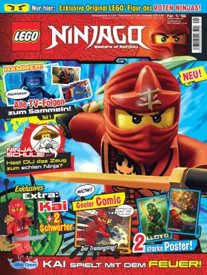 Bild: Über 420 000 Exemplare in 12 Ländern: „LEGO® Ninjago™ - Das Magazin“ kommt europaweit in den Handel