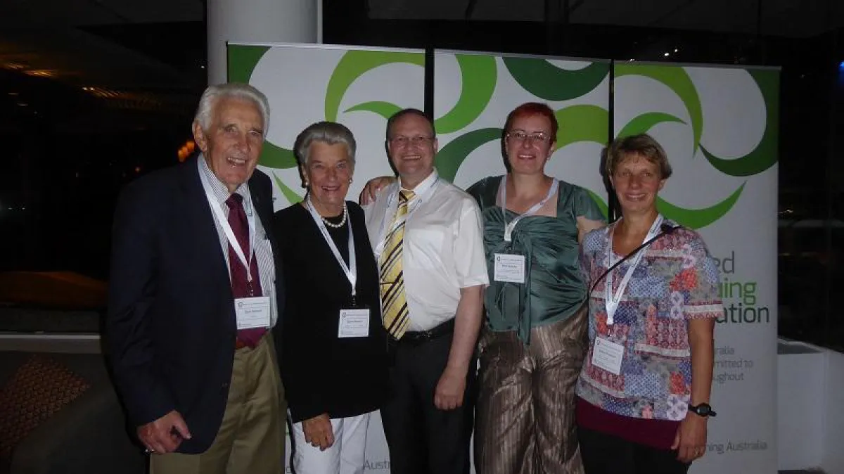 Lehrer und Schüler (v.l.n.r.): Ossie u. Elaine Rentsch, Stefan Hesse, Petra Bückle, Andrea Kreutzer