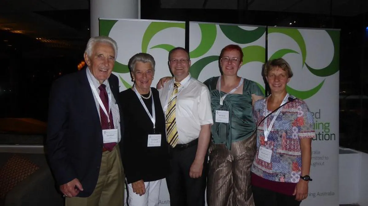 Lehrer und Schüler (v.l.n.r.): Ossie u. Elaine Rentsch, Stefan Hesse, Petra Bückle, Andrea Kreutzer