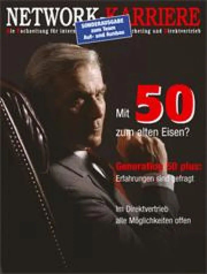 50plus, das neue Sondermagazin der Network-Karriere informiert über die Möglichkeiten der Selbständigkeit jenseits der Fünfzig