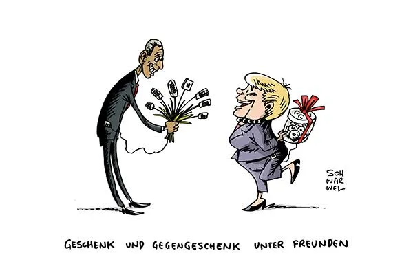 Bild: Schwarwel mit Karikaturen zur Nacht der Kunst im BFW Leipzig