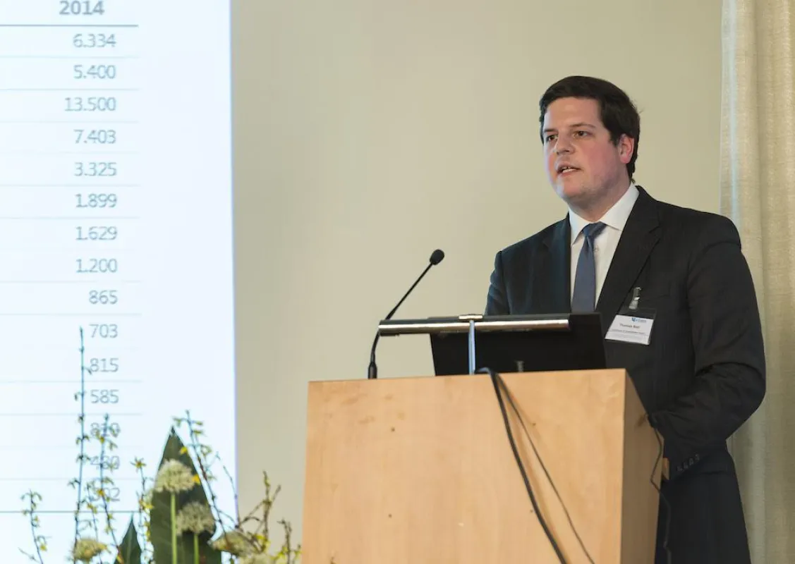 Thomas Ball, Senior consultatn bei Lünendonk & Hossenfelder, auf dem 1. Kongress Anlagenservice