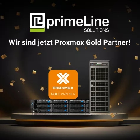 Bild: primeLine Solutions GmbH wird Proxmox Gold Partner – 10% Rabatt auf Server Hardware