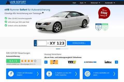 Bild: Mit der eVB Nummer sofort das Fahrzeug schnell zulassen