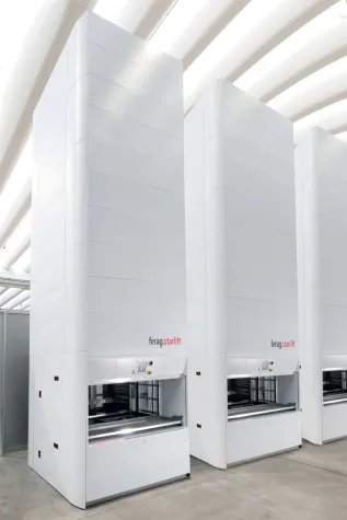 Bild: Effiziente Lagerverwaltung mit ferag.starlift und dem  UCS (Unified Control System) ferag.doWarehouse