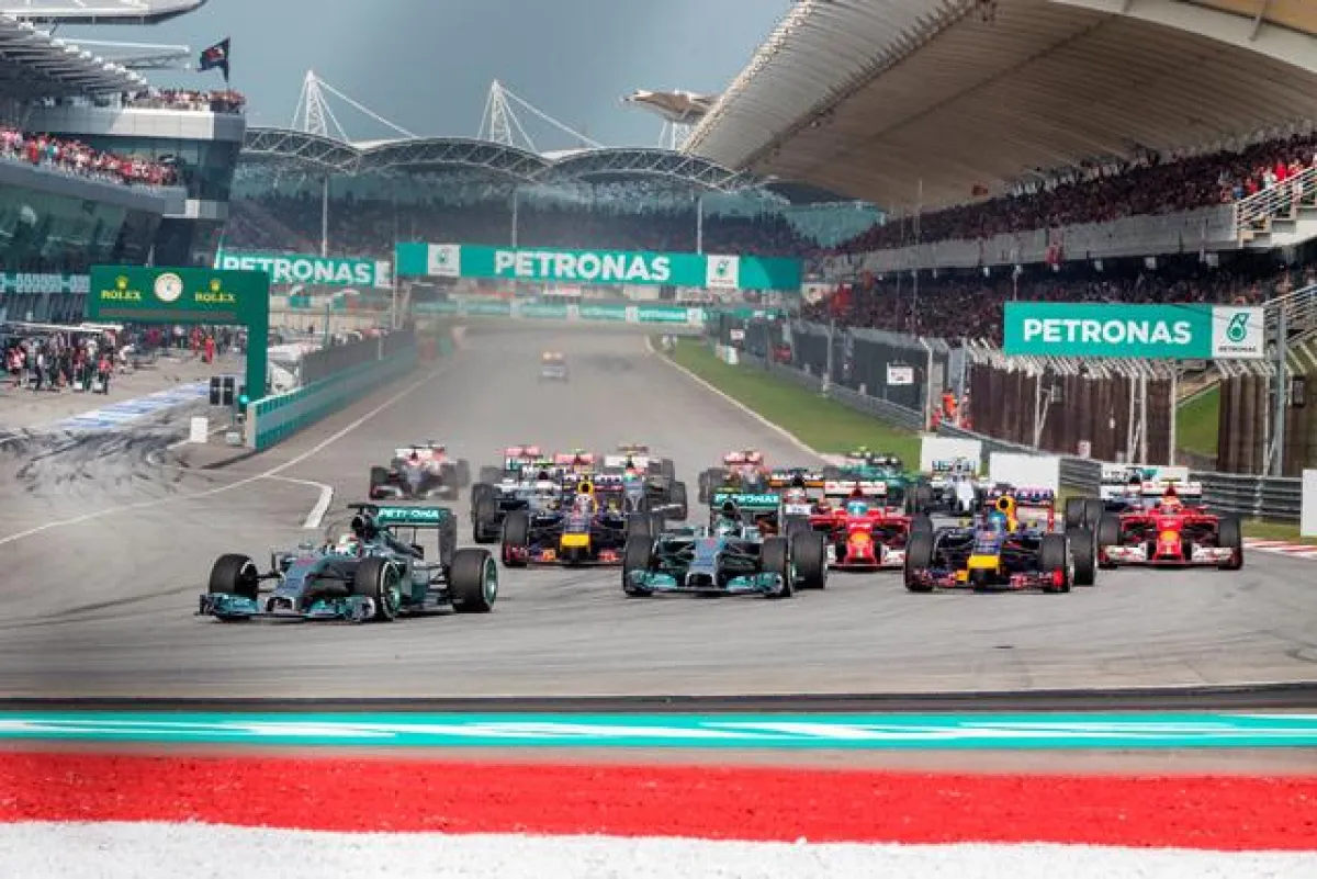 Der Formel 1-Rennkurs von Sepang in Malaysia