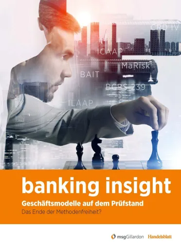 Die aktuelle Studie banking insight von msgGillardon und Handelsblatt ist erschienen Bild: Die aktuelle Studie banking insight von msgGillardon und Handelsblatt ist erschienen
