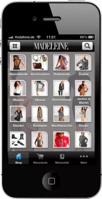 Bild: Neu: Shopping App von MADELEINE mit Lösungen von w&co MediaServices