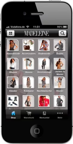 Bild: Neu: Shopping App von MADELEINE mit Lösungen von w&co MediaServices