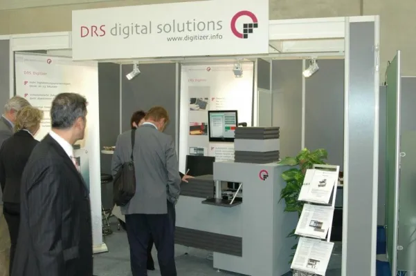 Bild: Erfreuliche Resonanz von Mikrofiche Nutzern auf der diesjährigen DMS EXPO in Köln