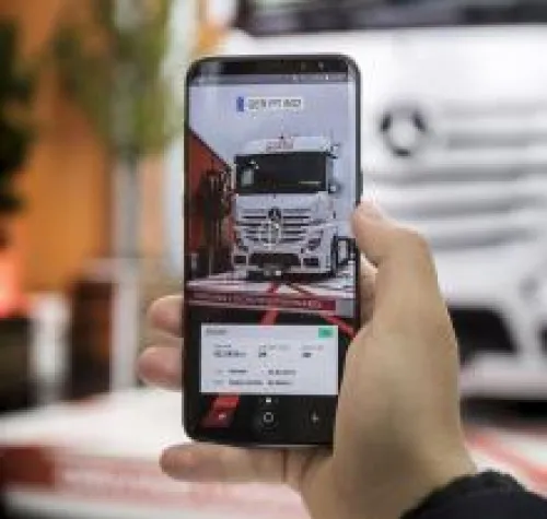 Bild: "Vehicle Lens App" erleichtert Fahrern die Übernahme eines neuen Lkw