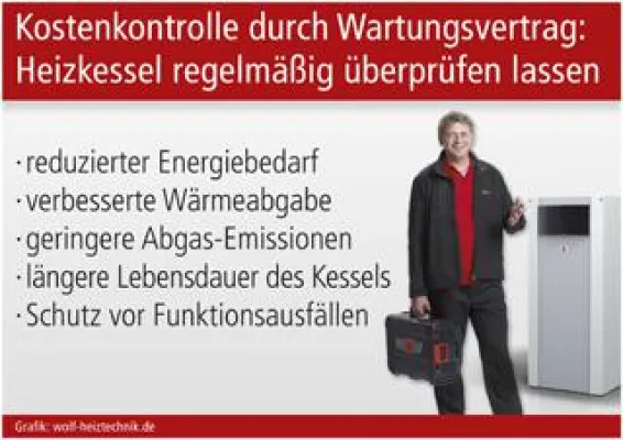 Kostenkontrolle durch Wartungsvertrag Bild: Kostenkontrolle durch Wartungsvertrag