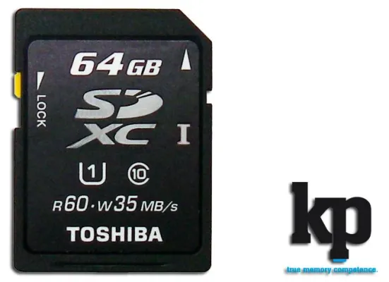 Bild: Erste SDXC-Speicherkarte von Toshiba mit UHS-Interface verfügbar