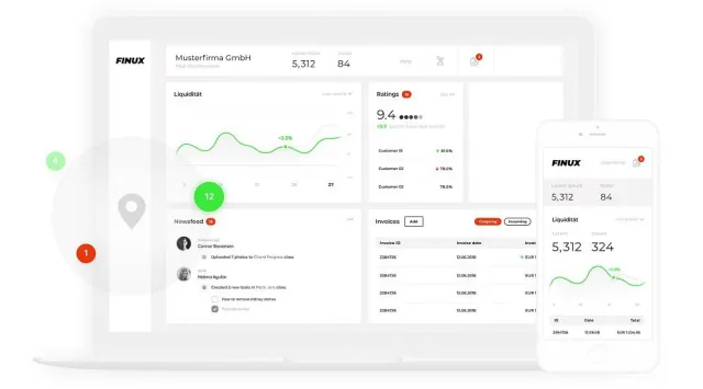 Bild: finux – fino und GRENKE entwickeln Lösung, die allen KMU-Entscheidern smarte Empfehlungen bietet