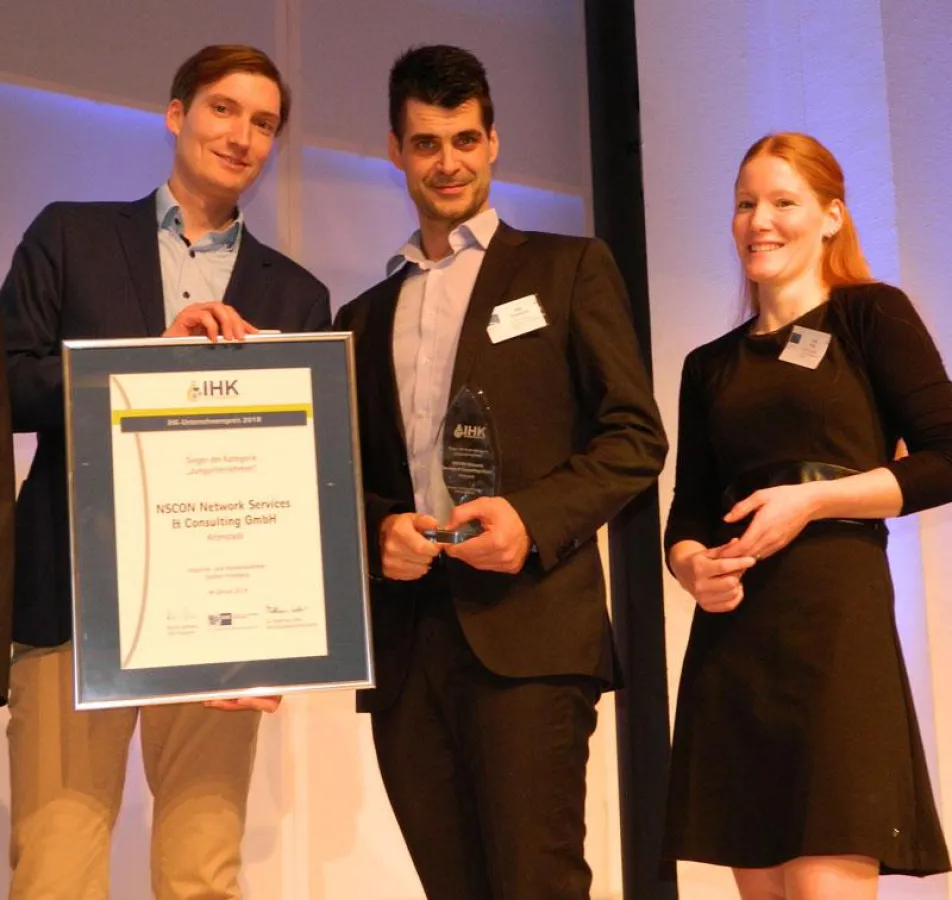 v.l. Daniel Kuhl, Sven Schuhmacher, Sonja Perez