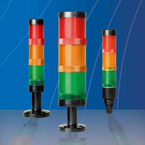 Bild: Modulare LED-Signalsäulen mit 24V DC bis 230V AC Betriebsspannung
