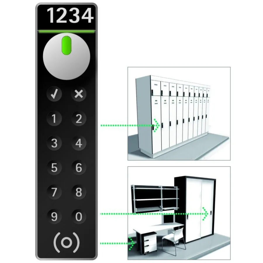 Ob Umkleideschränke oder Büromöbel, SAFE-O-TRONIC® access ersetzt die üblichen Zylinderhebelschlösser durch kabelfreien elektronischen Schließkomfort.