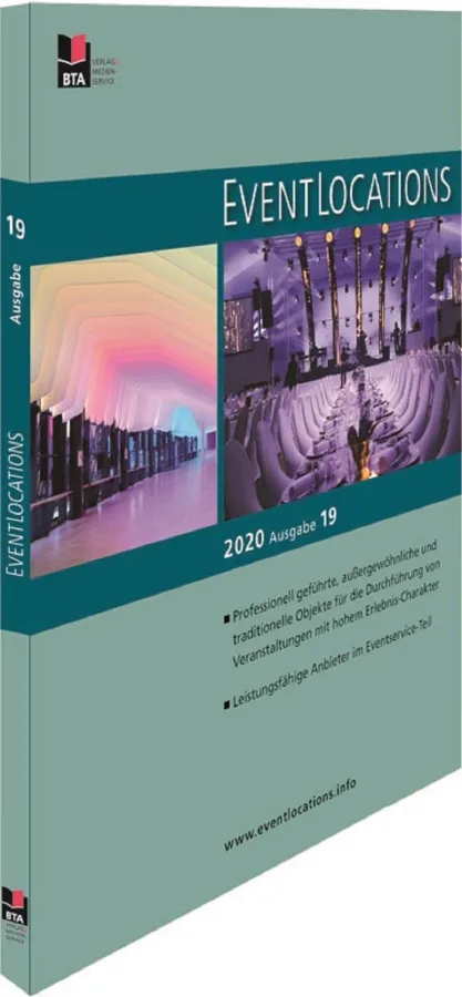 Das Handbuch EVENTLOCATIONS 2020 kann ab sofort kostenfrei bestellt werden
