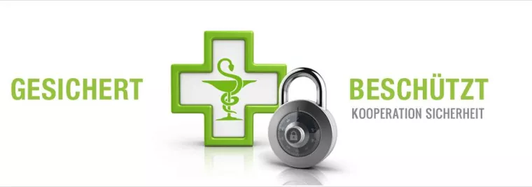 Bild: Gesichert und beschützt das Premium- Schutzpaket für Apotheken