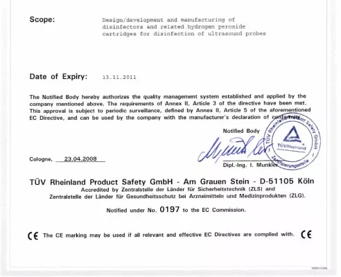 Bild: Nanosonics erhält CE Zertifizierung