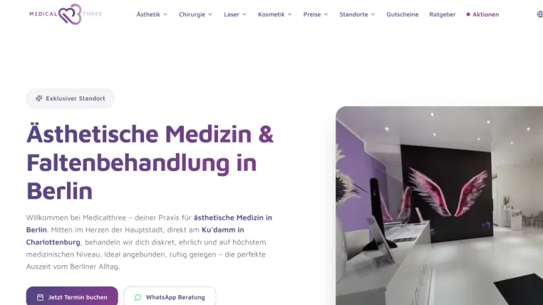 Bild: Medicalthree | Schönheitsklinik Berlin - persönliche ästhetische Behandlungen in der Hauptstadt