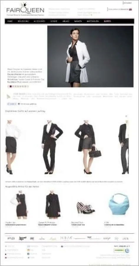 Homepage auf www.fair-queen.de
