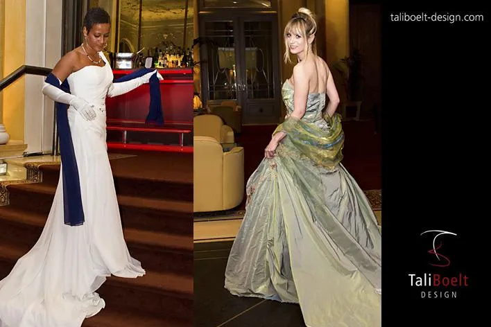 Bild: Modedesignerin Natalia Boelt und Schauspielerin Sophie Adell auf dem Frühlingsball im Hotel Bayerischer Hof