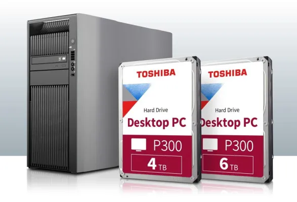 Bild: Toshiba erweitert seine P300-Festplatten-Serie für Desktop-PCs um 4TB- und 6TB-Modelle