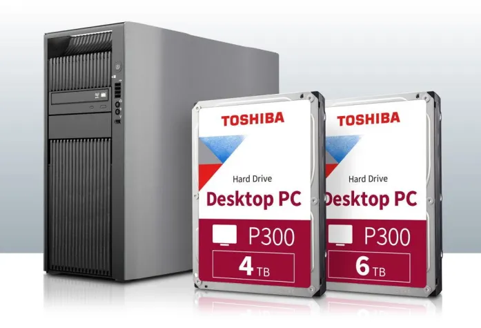 Bild: Toshiba erweitert seine P300-Festplatten-Serie für Desktop-PCs um 4TB- und 6TB-Modelle