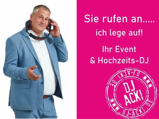 DJ Hochzeit Berlin – DJ Acki zählt zu den führenden Hochzeits-DJs der Region Bild: DJ Hochzeit Berlin – DJ Acki zählt zu den führenden Hochzeits-DJs der Region