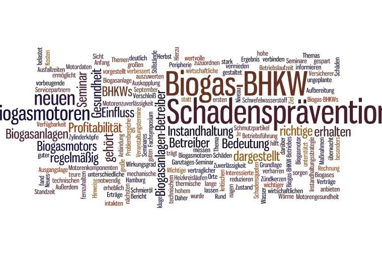 Neues Seminar Schadensprävention im Biogas-BHKW Bild: Neues Seminar Schadensprävention im Biogas-BHKW