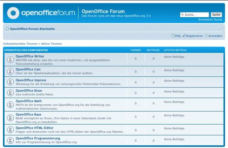 Bild: Neue Community „OpenOffice-Forum.de“ erleichtert den Umgang mit OpenOffice 3.0