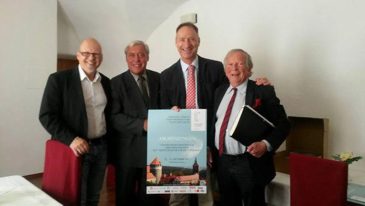 Symposium 2015: Michael Kornhäusel, David Malam, Bernd Bruckmann und Franz Karl Daublebsky