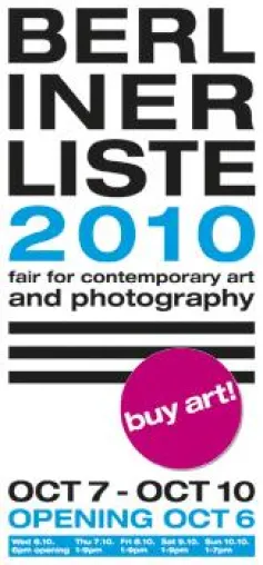 Bild: SAVE THE DATE // BERLINER LISTE 2010 präsentiert 111 Aussteller aus 20 Ländern