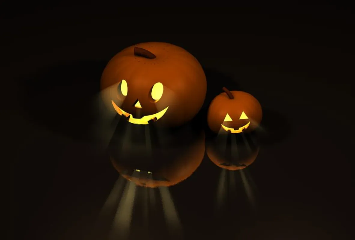 Kostenloses, animiertes 3D-Halloween Wallpaper von Happy-Schoner.de