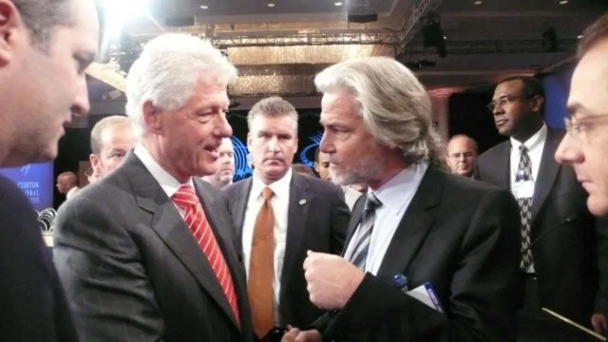 Bill Clinton und Dr. Hermann Bühlbecker