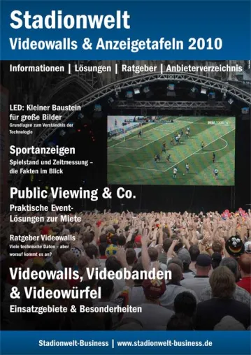 Stadionwelt veröffentlicht Themenspecial „Videowalls & Anzeigetafeln“ Bild: Stadionwelt veröffentlicht Themenspecial „Videowalls & Anzeigetafeln“