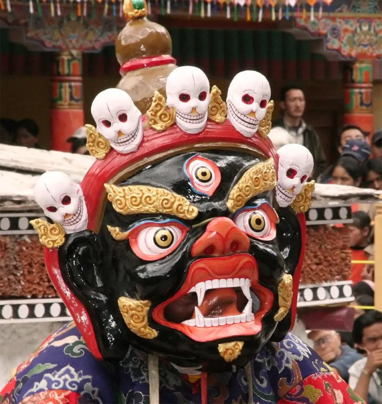 Maskentänzer beim Hemisfestival in Ladakh