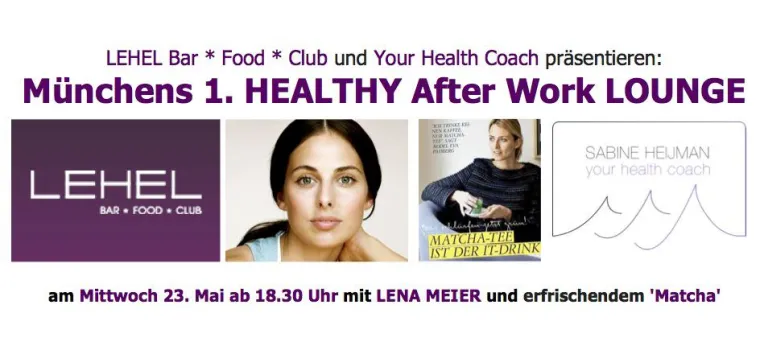 Bild: Münchens 1. HEALTHY After Work LOUNGE mit Germanys next Topmodel Lena Meier und Ironman Michael Birkner