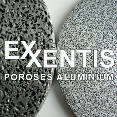 Bild: poröses Aluminium - eine Option zu Sintermetall, Metallschau