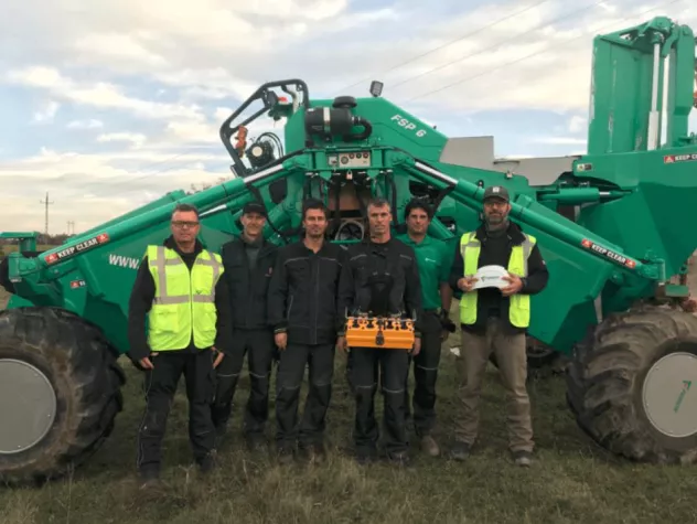 Bild: FOECK Verlegesystem für ungarische Solarfelder