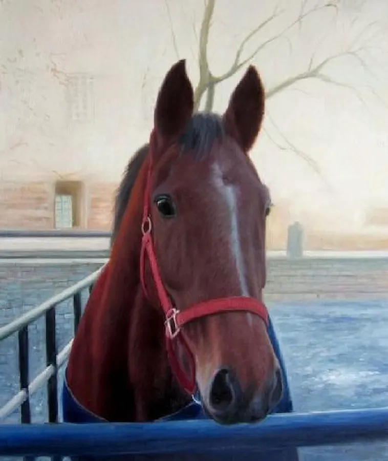 (c) 2008 by ARTMaker: Handgemalte Pferdeportraits nach Fotovorlage