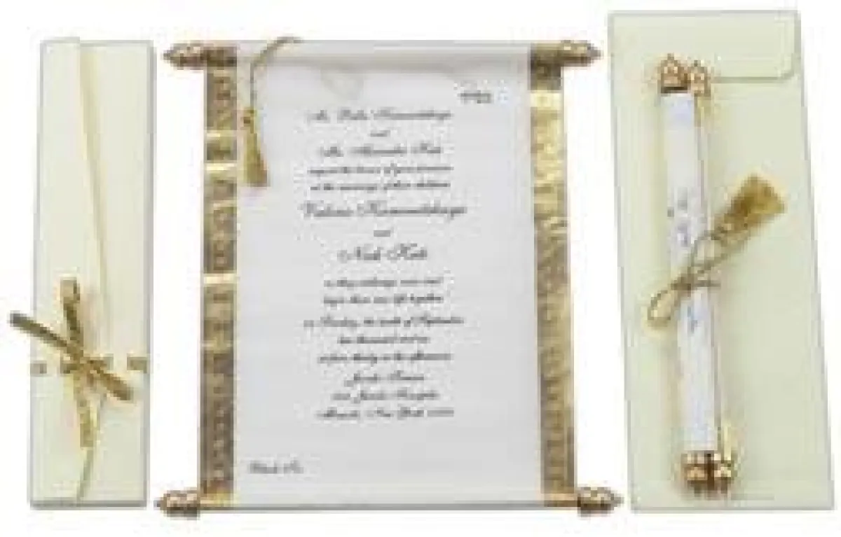 Schriftrolle Maya creme