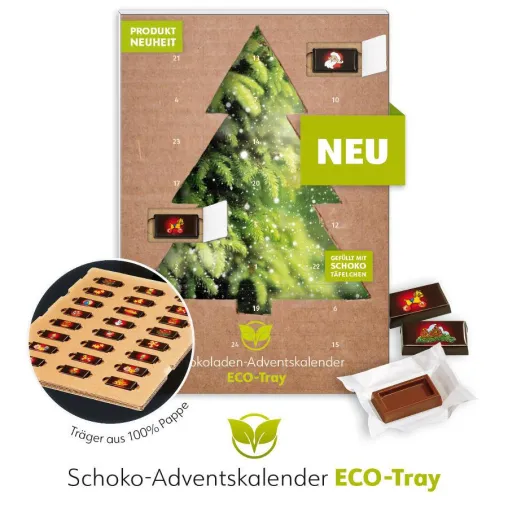 Bild: Adventskalender von Vogel’s jetzt mit umweltfreundlichen ECO-Tray aus 100% Pappe