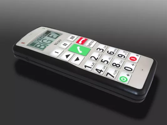 Bild: Neues deutsches Seniorenhandy BIG EASY 2 ® im ?"universal-design?"