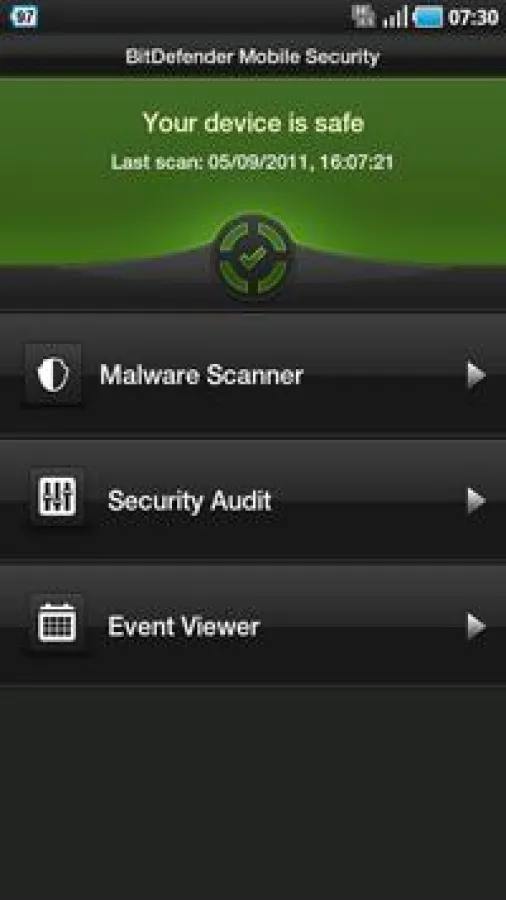 Screenshots BitDefender Mobile Security BETA
