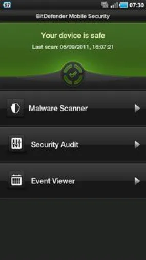 Bild: BitDefender Mobile Security BETA warnt vor unsicheren Internetseiten